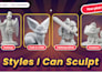 sculpt 3d characters for 3d printing, miniatures and action figures